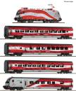 ROCO 6290096 - 5-tlg. Set: Railjet „175 Jahre Eisenbahnen in Österreich“, ÖBB DCC